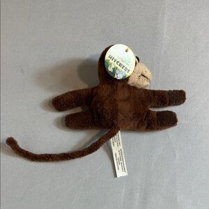 NEW Hitchers Brown Plush Monkey Toy